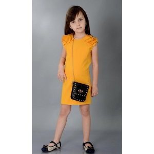Платье № 1540 горчичное