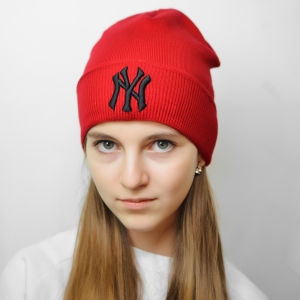 Шапка New York красная