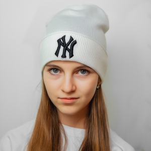 Шапка New York белая
