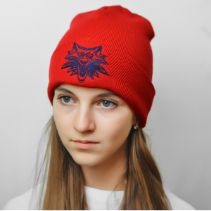 Шапка ведьмак красная