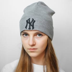 Шапка New York меланж