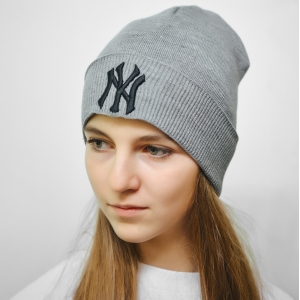Шапка New York меланж